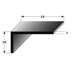 Cornière | Profilé De Montage | Profilé De Construction | à Ailes Inégales | Argenté Anodisé