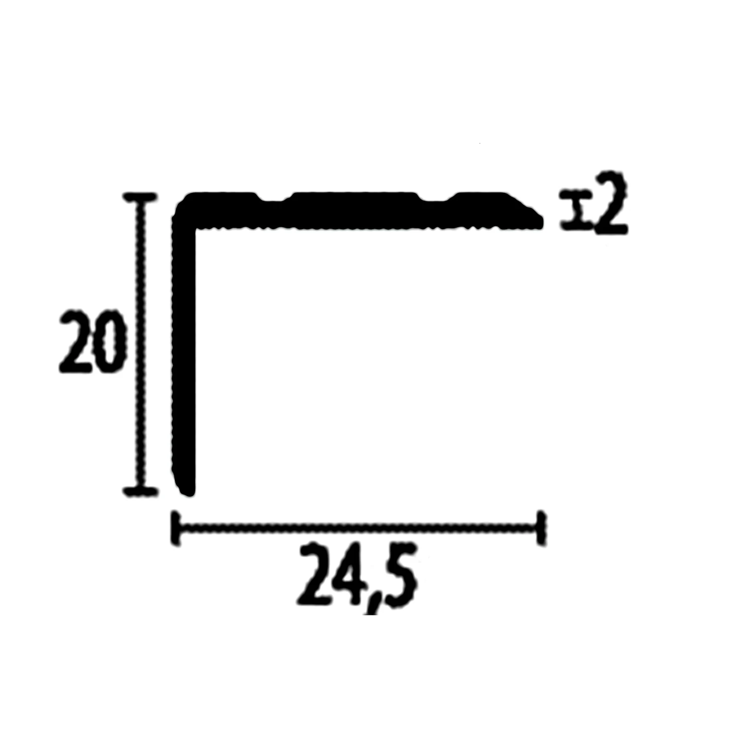 PROVISTON | Nez De Marche | Largeur:24.5 Mm | H:0 - 17 Mm | Aluminium | Facile à Plier | Autoadhésif 1 PROVISTON | Nez De Marche | Largeur:24.5 Mm | H:0 - 17 Mm | Aluminium | Facile à Plier | Autoadhésif
