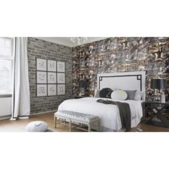 Rasch Kids & Teens III | 217339 | Papier Peint Papier Pierre & Béton | 0.53 M X 10.05 M | Gris -Maison Décorer Magasin 217339 room 3