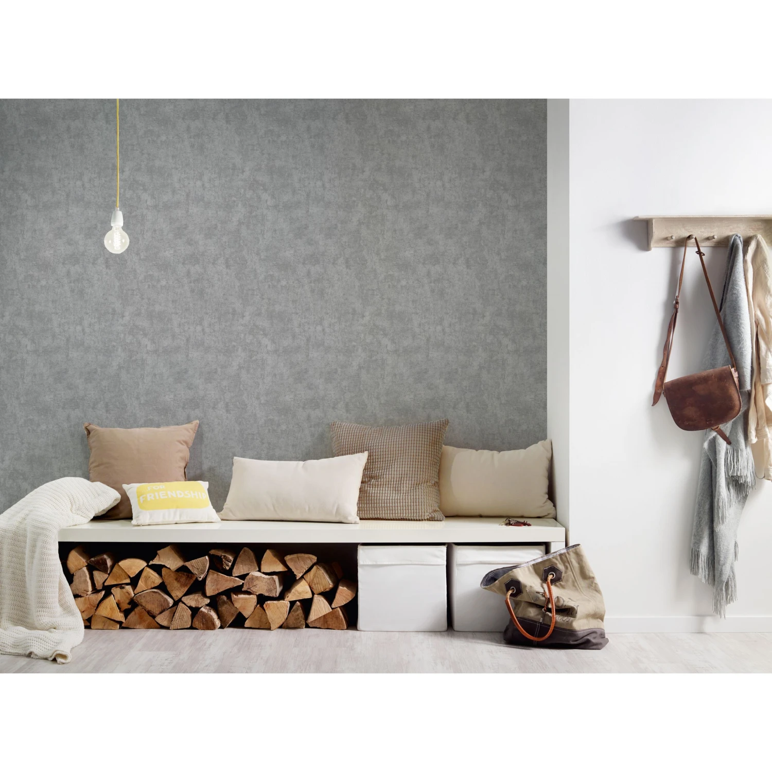 A.S. Creation Elements | 224019 | Papier Peint Intissé Effet Béton | 0.53 M X 10.05 M | Gris 3 A.S. Creation Elements | 224019 | Papier Peint Intissé Effet Béton | 0.53 M X 10.05 M | Gris – Image 3