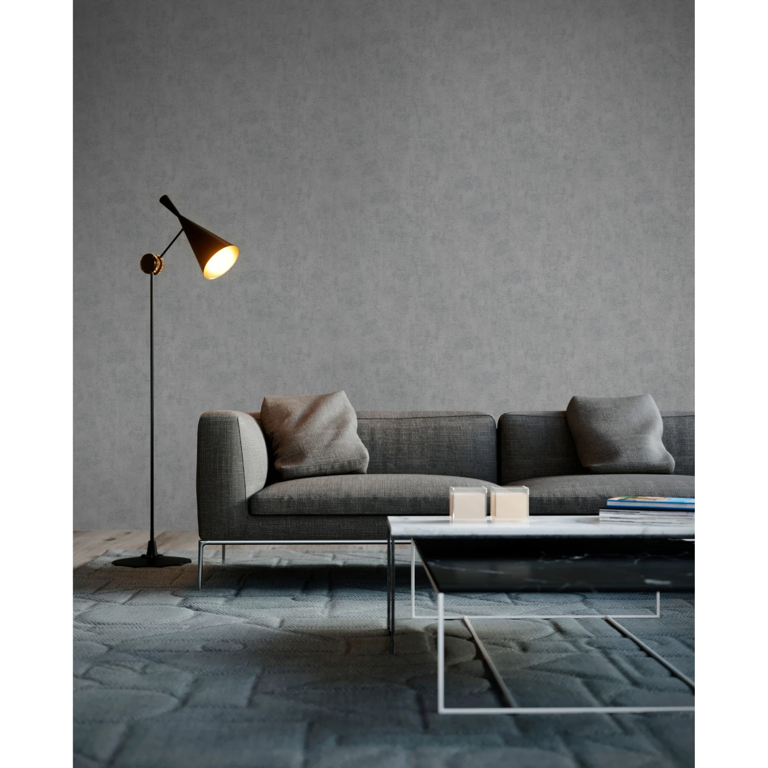 A.S. Creation Elements | 224033 | Papier Peint Intissé Effet Béton | 0.53 M X 10.05 M | Gris 4 A.S. Creation Elements | 224033 | Papier Peint Intissé Effet Béton | 0.53 M X 10.05 M | Gris – Image 4