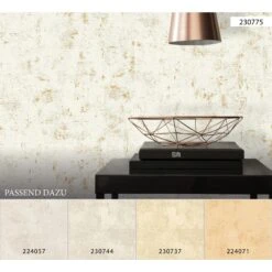 A.S. Creation Blooming | 224057 | Papier Peint Intissé Uni | 0.53 M X 10.05 M | Beige -Maison Décorer Magasin 224057 6