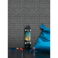 Rasch Kids & Teens III | 226744 | Papier Peint Papier Pierre & Béton | 0.53 M X 10.05 M | Gris -Maison Décorer Magasin 226744 room 3