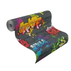 Rasch Kids & Teens III | 237801 | Papier Peint Papier Dessins & Motifs | 0.53 M X 10.05 M | Gris -Maison Décorer Magasin 237801 roll 1