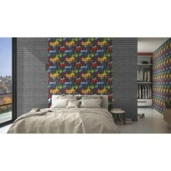 Rasch Kids & Teens III | 237801 | Papier Peint Papier Dessins & Motifs | 0.53 M X 10.05 M | Gris -Maison Décorer Magasin 237801 room 1