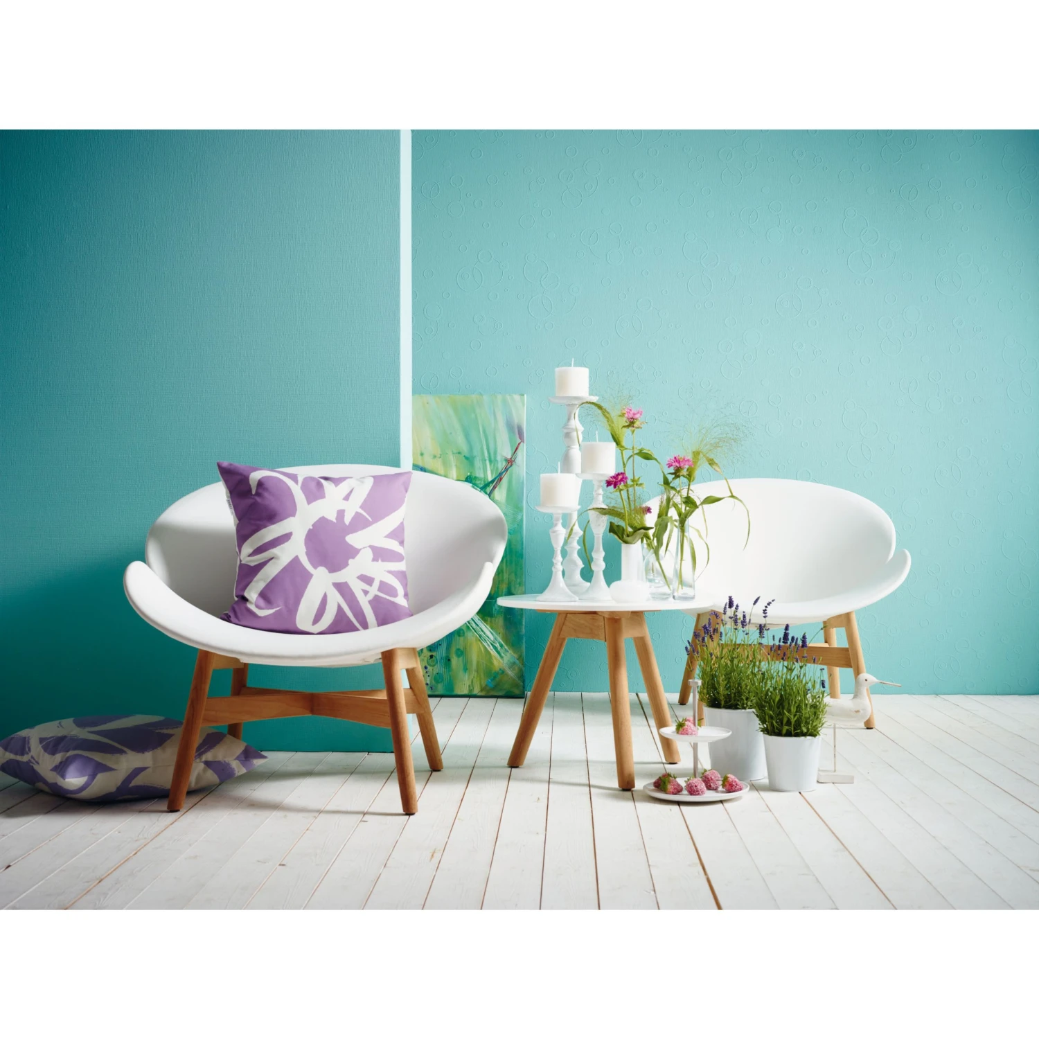 A.S. Creation Meistervlies | 246011 | Papier Peint à Motif Ondulé | 0.53 M X 10.05 M | Blanc 2 A.S. Creation Meistervlies | 246011 | Papier Peint à Motif Ondulé | 0.53 M X 10.05 M | Blanc – Image 2