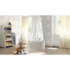 Rasch Kids & Teens III | 247404 | Papier Peint Papier Uni | 0.53 M X 10.05 M | Blanc -Maison Décorer Magasin 247404 room 5