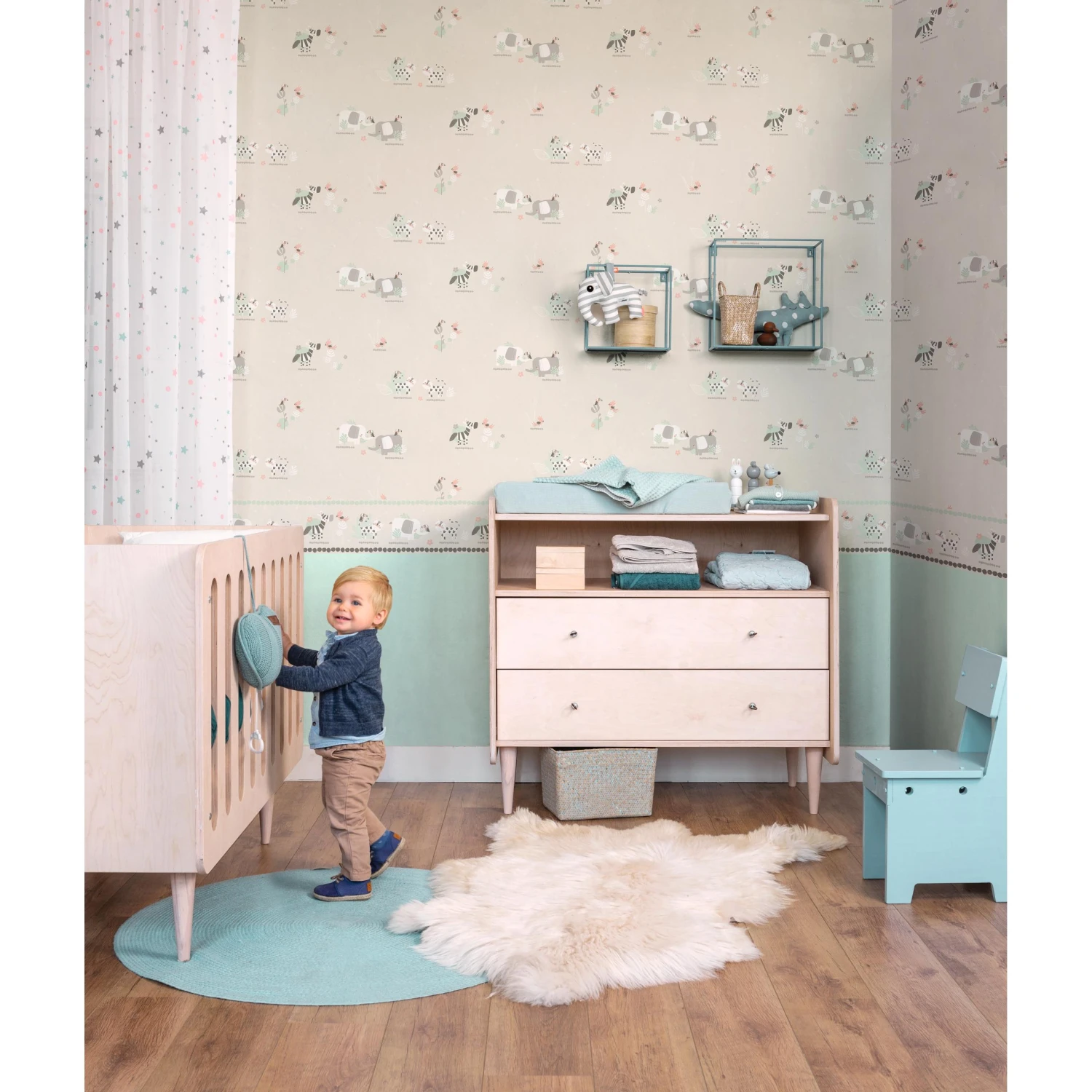 Rasch Bambino XVIII | 249866 | Frise Murale Papier Peint Papier | 0.17 M X 0.5 M | Beige