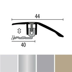 Küberit 256 PPS-Champion Smart 4.0 | Profilé De Rattrapage Pour Parquet | Épaisseur:6.5-16 Mm