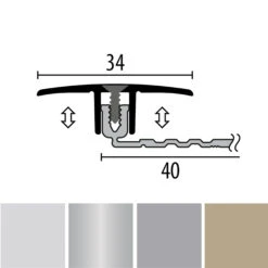 Küberit 258 PPS-Champion Smart 4.0 | Barre De Seuil | Épaisseur Sol:6.5-16 Mm