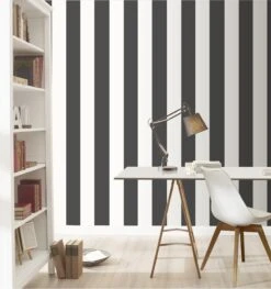 Rasch Selection | 286694 | Papier Peint à Rayures Papier | 0.53 M X 10.05 M | Blanc -Maison Décorer Magasin 286694 room 2