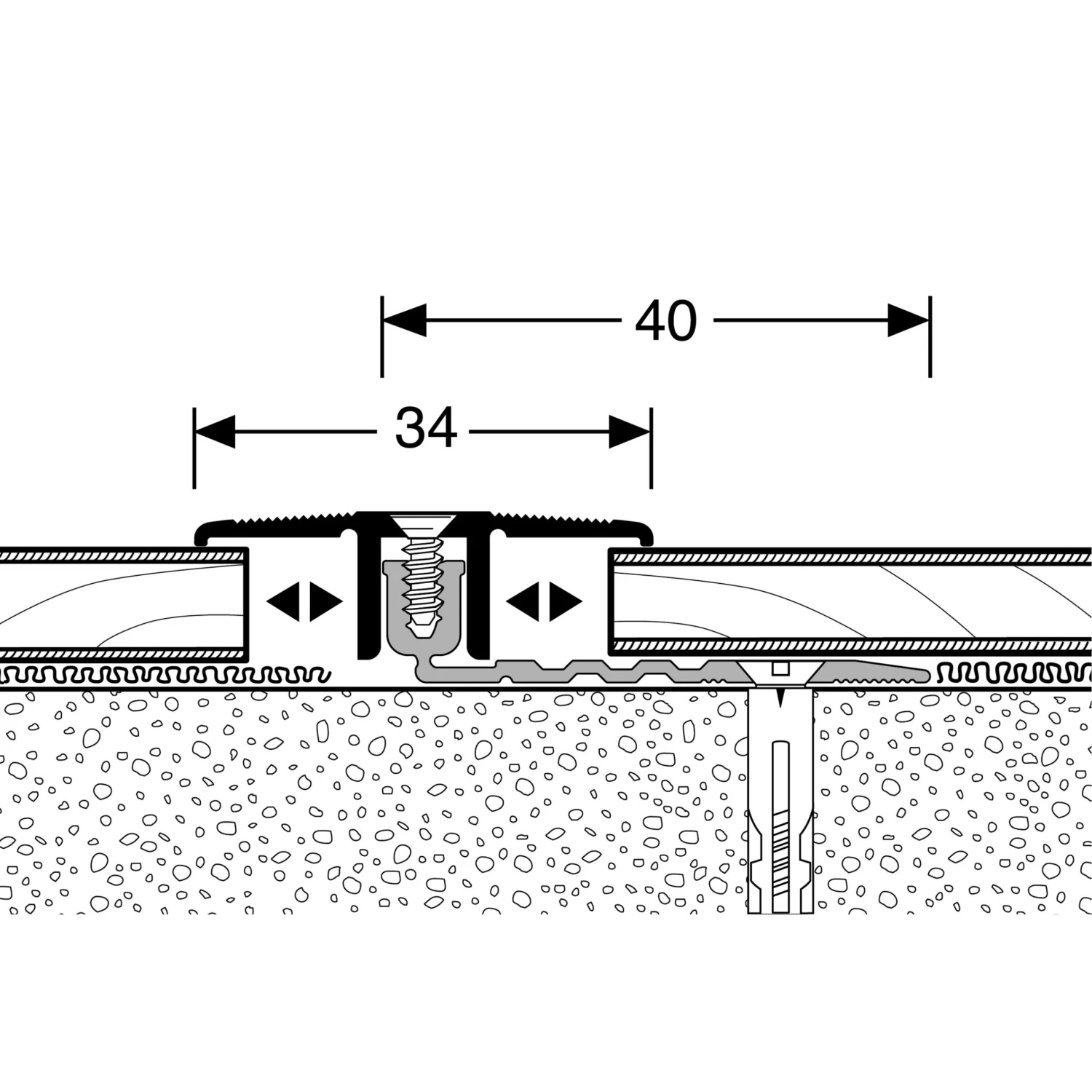 Küberit 288 PPS-Champion 4.0 | Barre De Seuil Stratifié | Largeur:34 Mm | Épaisseur:6.5-16 Mm 2 Küberit 288 PPS-Champion 4.0 | Barre De Seuil Stratifié | Largeur:34 Mm | Épaisseur:6.5-16 Mm – Image 2