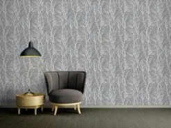 A.S. Creation New Life | 300943 | Papier Peint Intissé Floral | 0.53 M X 10.05 M | Argent -Maison Décorer Magasin 300943 3