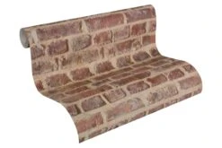 A.S. Creation Authentic Walls | 302191 | Papier Peint Imitation Brique Pierre En Papier | Beige