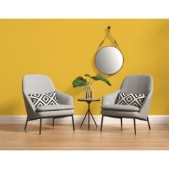 A.S. Creation Il Decoro | 309655 | Papier Peint Intissé Uni | 0.53 M X 10.05 M | Jaune -Maison Décorer Magasin 309655 4