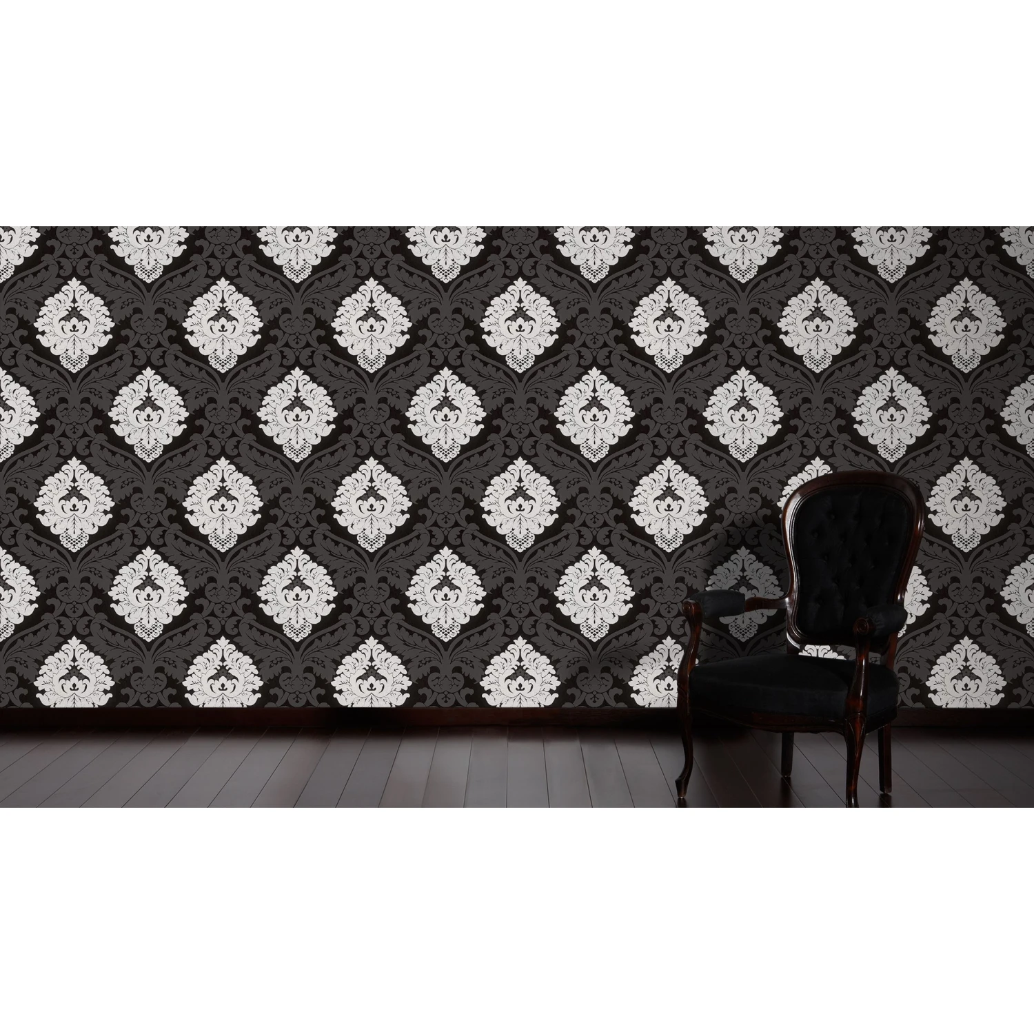 A.S. Creation Bling Bling | 313959 | Papier Peint Intissé Dessins & Motifs | 0.53 M X 10.05 M | Noir 2 A.S. Creation Bling Bling | 313959 | Papier Peint Intissé Dessins & Motifs | 0.53 M X 10.05 M | Noir – Image 2