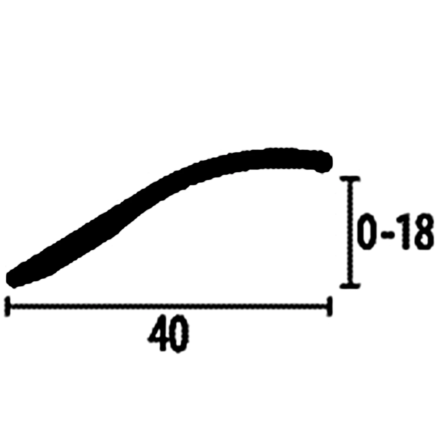 PROVISTON | Barre De Rattrapage | Largeur:40 Mm | Hauteur:0 - 18 Mm | Dénivelé | Rampe | A Visser 1 PROVISTON | Barre De Rattrapage | Largeur:40 Mm | Hauteur:0 - 18 Mm | Dénivelé | Rampe | A Visser
