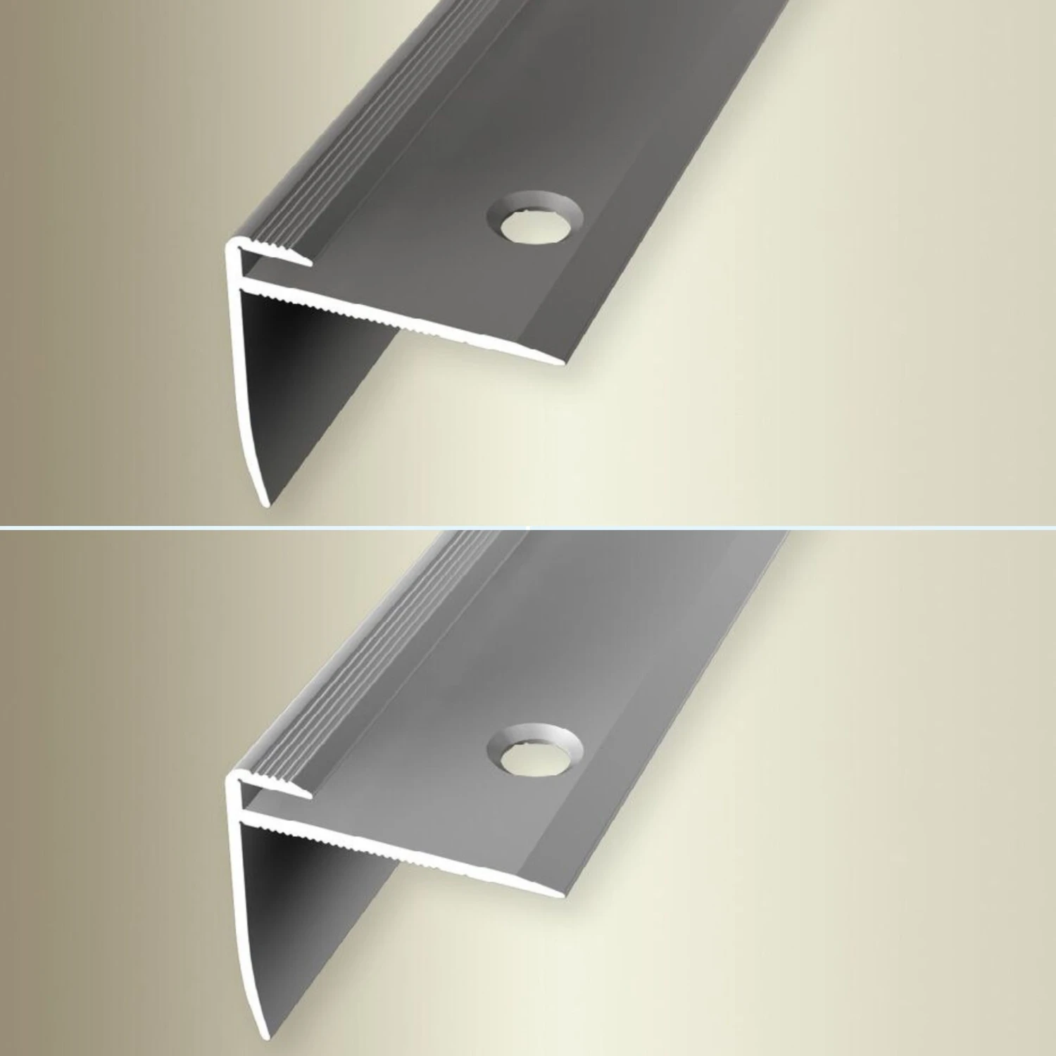 PROVISTON | Nez De Marche | Largeur:27 Mm | Longueur:2500 Mm | Alu Anodisé | Strié | A Visser 2 PROVISTON | Nez De Marche | Largeur:27 Mm | Longueur:2500 Mm | Alu Anodisé | Strié | A Visser – Image 2