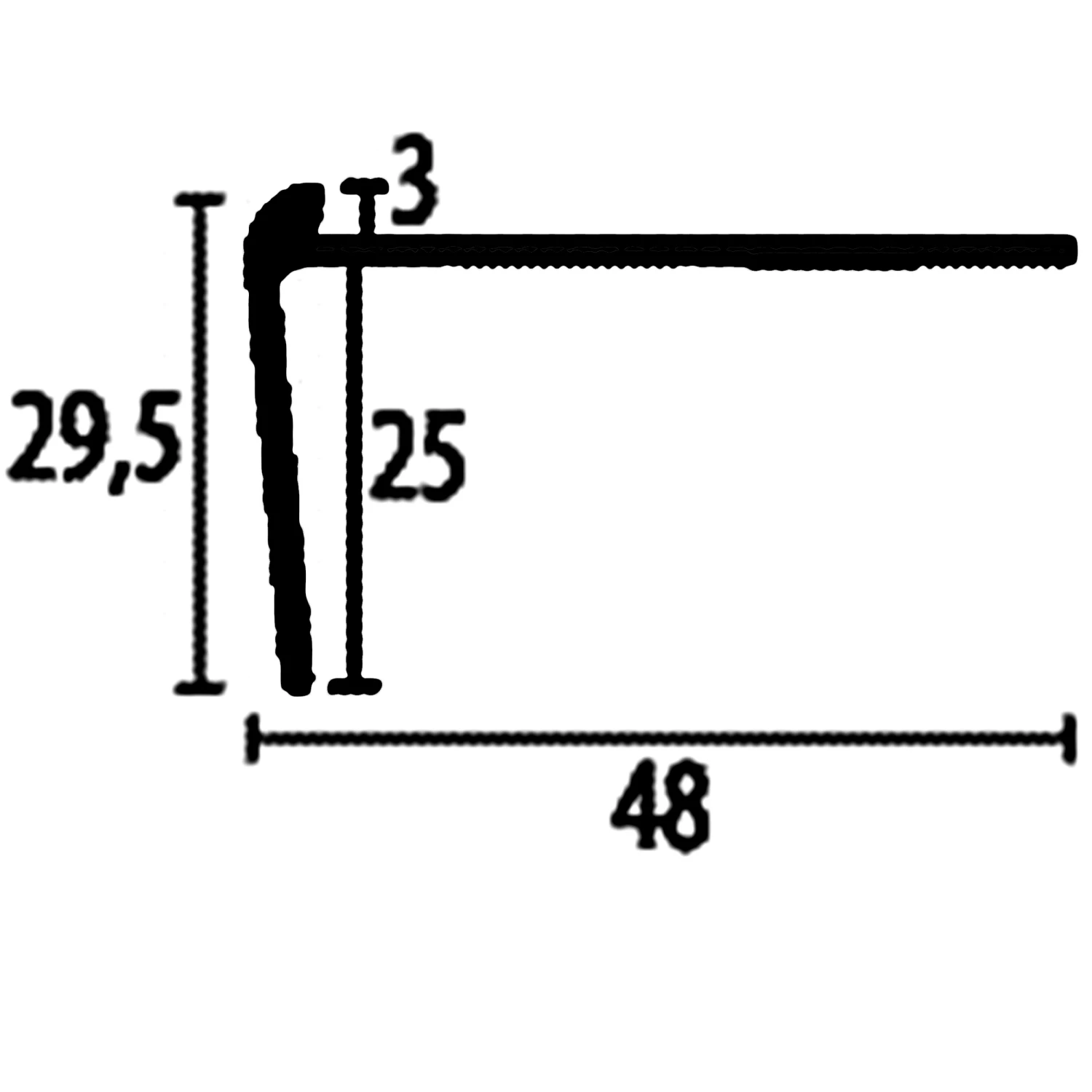 PROVISTON | Nez De Marche | 48 X 2.5 X 2500 Mm | Alu Anodisé | A Visser | Très Bonne Qualité 1 PROVISTON | Nez De Marche | 48 X 2.5 X 2500 Mm | Alu Anodisé | A Visser | Très Bonne Qualité