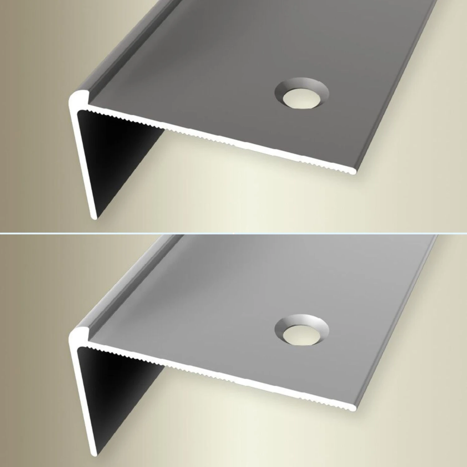 PROVISTON | Nez De Marche | 48 X 2.5 X 2500 Mm | Alu Anodisé | A Visser | Très Bonne Qualité 2 PROVISTON | Nez De Marche | 48 X 2.5 X 2500 Mm | Alu Anodisé | A Visser | Très Bonne Qualité – Image 2