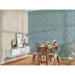 A.S. Creation Secret Garden | 336075 | Papier Peint Intissé Dessins & Motifs | Bleu -Maison Décorer Magasin 336075 5