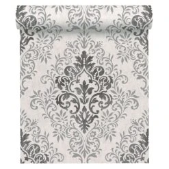 A.S. Creation Jette 4 | 339241 | Papier Peint Intissé Baroque | 0.53 M X 10.05 M | Gris 5 A.S. Creation Jette 4 | 339241 | Papier Peint Intissé Baroque | 0.53 M X 10.05 M | Gris -Maison Décorer Magasin 339241 2