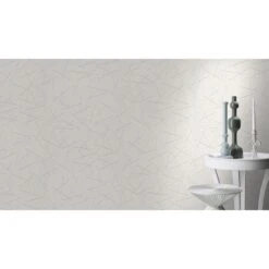 Rasch Wallton 2020 | 339604 | Papier Peint Intissé Uni | 0.53 M X 10.05 M | Gris -Maison Décorer Magasin 339604 room 5