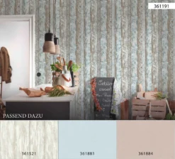 A.S. Creation Elements | 361191 | Papier Peint Bois Intissé | 0.53 M X 10.05 M | Bleu -Maison Décorer Magasin 361191 7 scaled