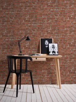 A.S. Creation Elements | 361392 | Papier Peint Intissé Pierre Brique | 0.53 M X 10.05 M | Rouge -Maison Décorer Magasin 361392 8