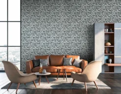 A.S. Creation Elements | 361404 | Papier Peint Intissé Pierre Brique | 0.53 M X 10.05 M | Gris -Maison Décorer Magasin 361404 2 scaled