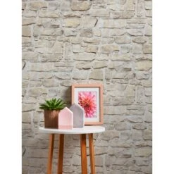 A.S. Creation Elements | 363703 | Papier Peint Intissé Pierre Brique | 0.53 M X 10.05 M | Beige -Maison Décorer Magasin 363703 5