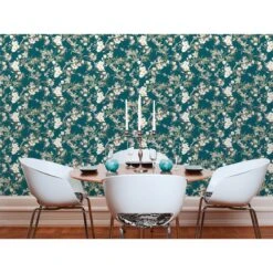 A.S. Creation Michalsky Dream Again | 364984 | Papier Peint Intissé Floral | 0.53 M X 10.05 M | Vert -Maison Décorer Magasin 364984 4