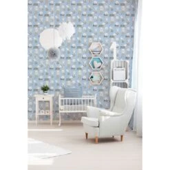 A.S. Creation Boys & Girls 6 | 367551 | Papier Peint Animaux Papier | 0.53 M X 10.05 M | Bleu -Maison Décorer Magasin 367551 3