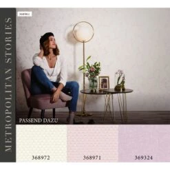 A.S. Creation Metropolitan Stories | 368961 | Papier Peint Intissé Floral | 0.53 M X 10.05 M | écru 23 A.S. Creation Metropolitan Stories | 368961 | Papier Peint Intissé Floral | 0.53 M X 10.05 M | écru -Maison Décorer Magasin 368961 12