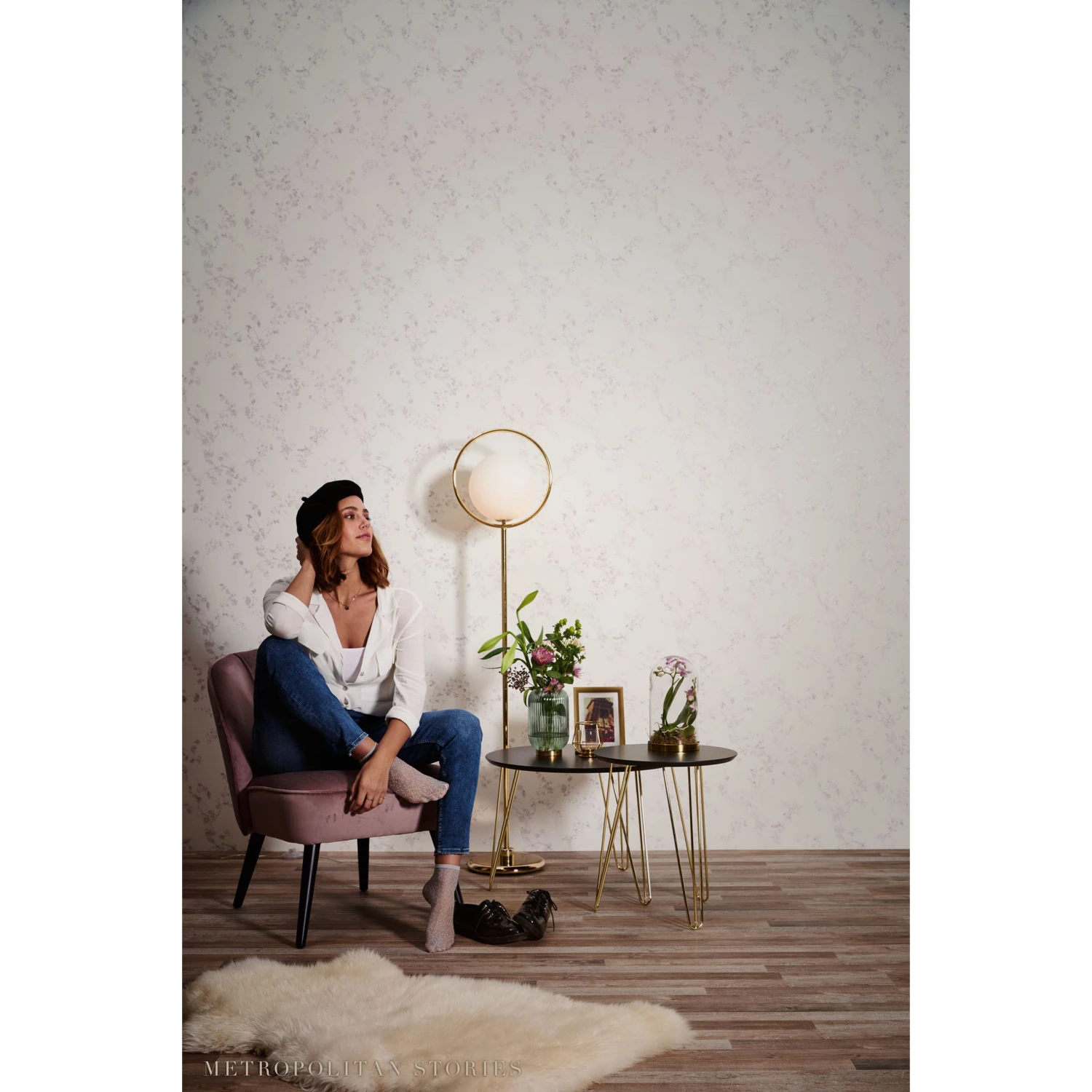 A.S. Creation Metropolitan Stories | 368961 | Papier Peint Intissé Floral | 0.53 M X 10.05 M | écru 4 A.S. Creation Metropolitan Stories | 368961 | Papier Peint Intissé Floral | 0.53 M X 10.05 M | écru – Image 4