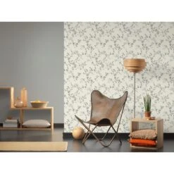 A.S. Creation Metropolitan Stories | 368962 | Papier Peint Intissé Floral | 0.53 M X 10.05 M | écru -Maison Décorer Magasin 368962 3