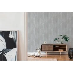 A.S. Creation Elements | 374122 | Papier Peint Intissé Uni | 0.53 M X 10.05 M | Gris -Maison Décorer Magasin 374122 7