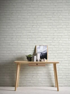 A.S. Creation Elements | 374142 | Papier Peint Intissé Pierre Brique | 0.53 M X 10.05 M | Blanc -Maison Décorer Magasin 374142 3