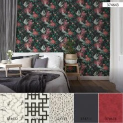 A.S. Creation Asian Fusion | 374643 | Papier Peint Intissé Nature | 0.53 M X 10.05 M | Noir -Maison Décorer Magasin 374643 5