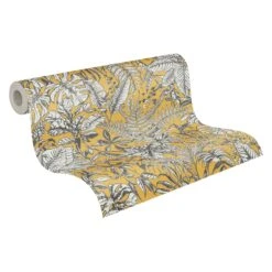 A.S. Creation Daniel Hechter 6 | 375203 | Papier Peint Intissé Floral | 0.53 M X 10.05 M | Jaune -Maison Décorer Magasin 375203 1