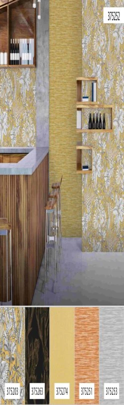 A.S. Creation Daniel Hechter 6 | 375252 | Papier Peint Intissé Vintage | 0.53 M X 10.05 M | Jaune -Maison Décorer Magasin 375252 8