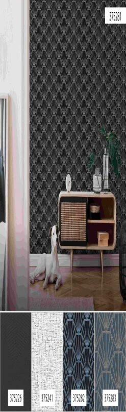 A.S. Creation Daniel Hechter 6 | 375281 | Papier Peint Intissé 3D | 0.53 M X 10.05 M | Noir -Maison Décorer Magasin 375281 7