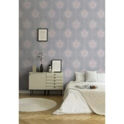 A.S. Creation New Elegance | 375523 | Papier Peint Intissé Baroque | 0.53 M X 10.05 M | Gris -Maison Décorer Magasin 375523 4