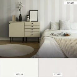 A.S. Creation New Elegance | 375541 | Papier Peint Intissé à Rayures | 0.53 M X 10.05 M | Beige -Maison Décorer Magasin 375541 5