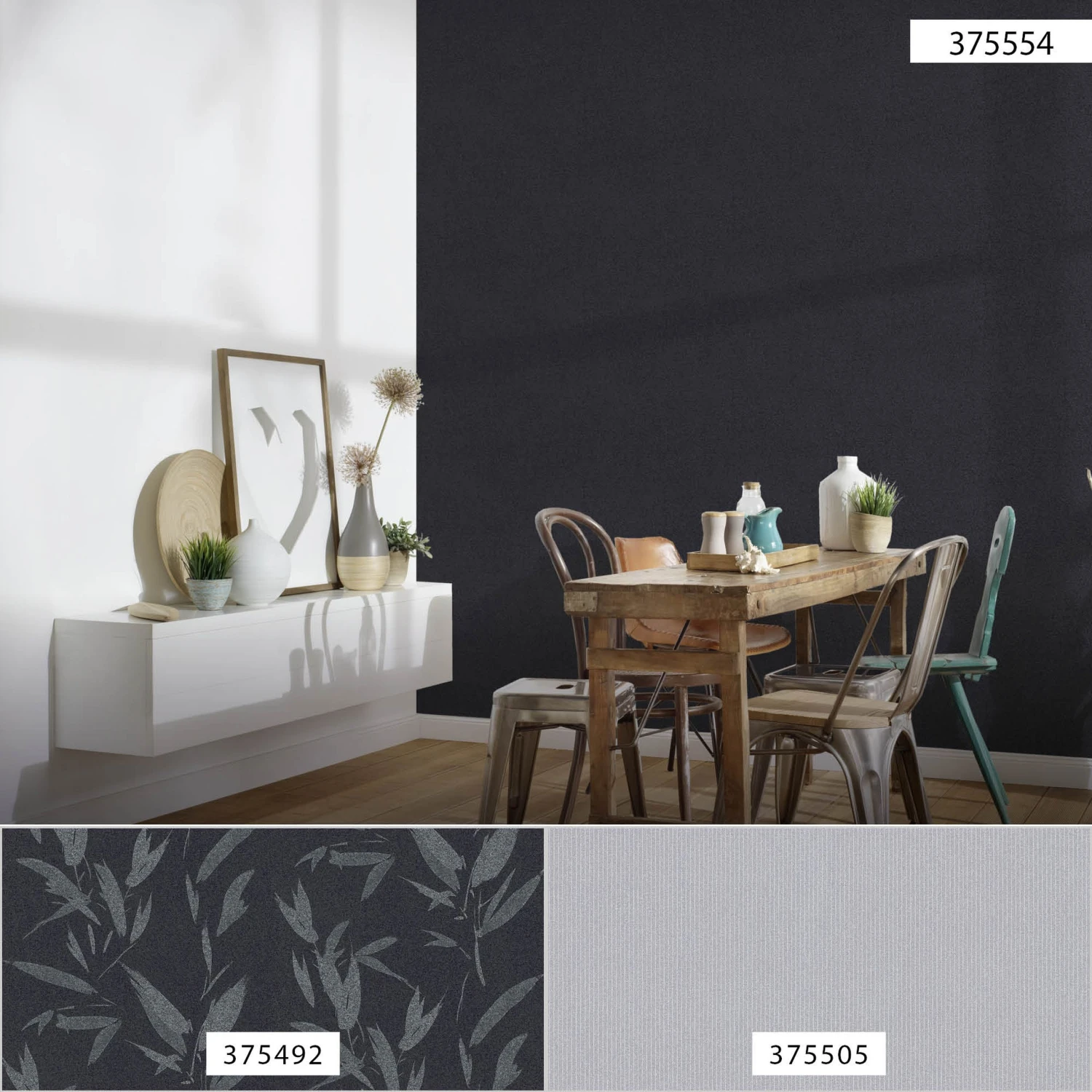 A.S. Creation New Elegance | 375554 | Papier Peint Intissé Uni | 0.53 M X 10.05 M | Noir 5 A.S. Creation New Elegance | 375554 | Papier Peint Intissé Uni | 0.53 M X 10.05 M | Noir – Image 5