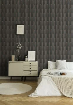 A.S. Creation New Life | 376783 | Papier Peint Intissé 3D | 0.53 M X 10.05 M | Noir -Maison Décorer Magasin 376783 5