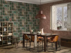 A.S. Creation Industrial | 377472 | Papier Peint Intissé Pierre Brique | 0.53 M X 10.05 M | Marron