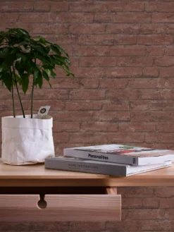 A.S. Creation Industrial | 377472 | Papier Peint Intissé Pierre Brique | 0.53 M X 10.05 M | Marron -Maison Décorer Magasin 377472 3 scaled