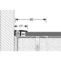 Küberit | Profilé De Finition "377 PPS-Champion Star 4.0" | Aluminium Anodisé | Plusieurs Types