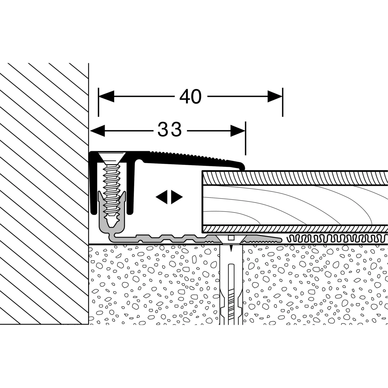 Küberit 387 XXL PPS-Champion 4.0 | Profilé De Rattrapage | Largeur:33 Mm | Épaisseur Sol:7-18 Mm 2 Küberit 387 XXL PPS-Champion 4.0 | Profilé De Rattrapage | Largeur:33 Mm | Épaisseur Sol:7-18 Mm – Image 2
